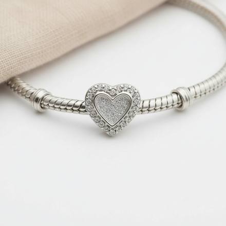 Heart CZ Charm