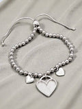Triple Heart Beaded Bracelet