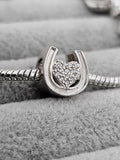Horseshoe Heart Charm