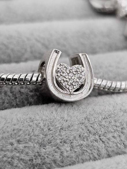 Horseshoe Heart Charm