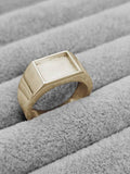 Rectangle signet 9K Ring