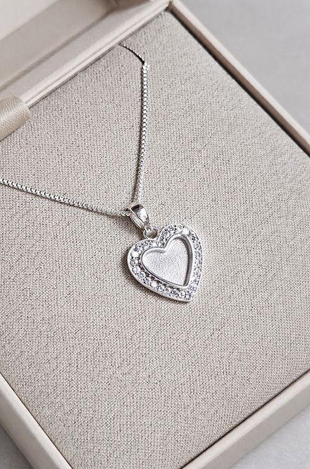 Mini Heart CZ Pendant