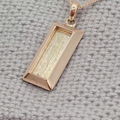 Bullion Bar 9K Pendant
