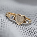 Heart Double Gem 9K Ring