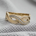 Double wave 9K Ring