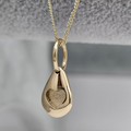Heart Pebble 9K Pendant