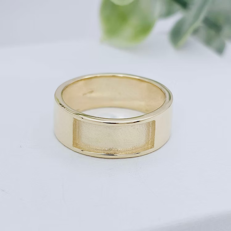 8mm 9K Gold Ring