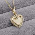 Heart CZ 9K Pendant