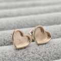 Heart 9K Studs