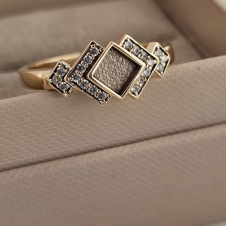 Art Deco 9K Ring