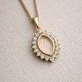 Marquise 9K Pendant