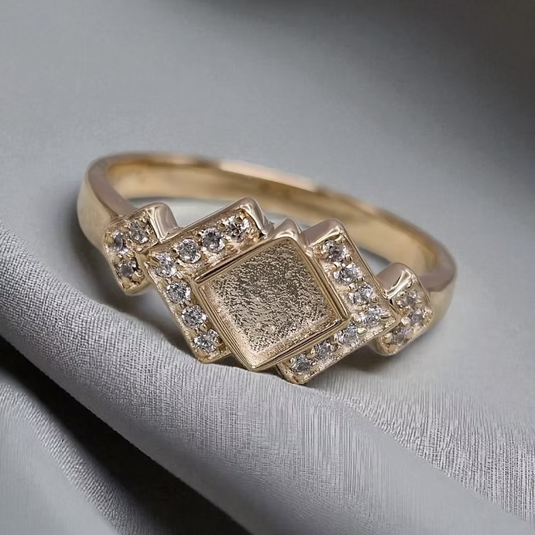 Art Deco 9K Ring