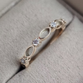 Half Marquise 9K Ring