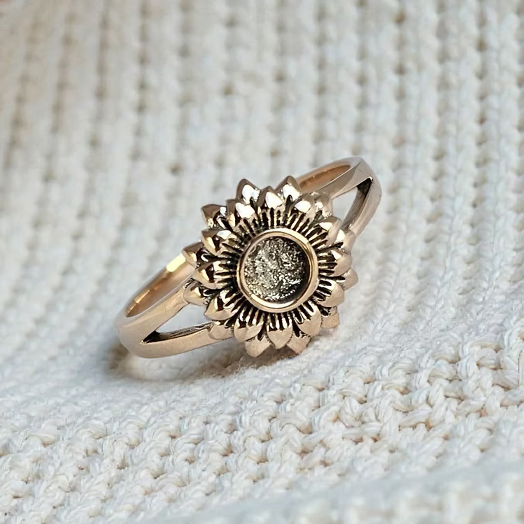Sunflower 9K Ring