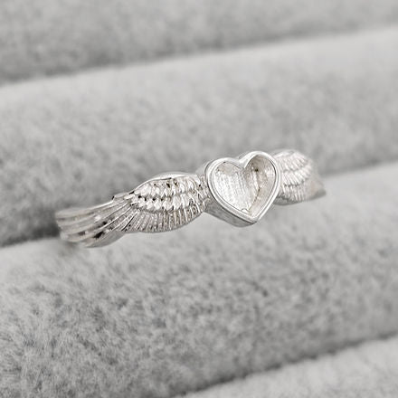 Heart Angel Wings Ring