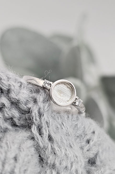 Round Double CZ Ring