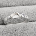 Teardrop Single Gem Ring