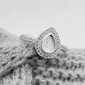 Pear Pavè Ring
