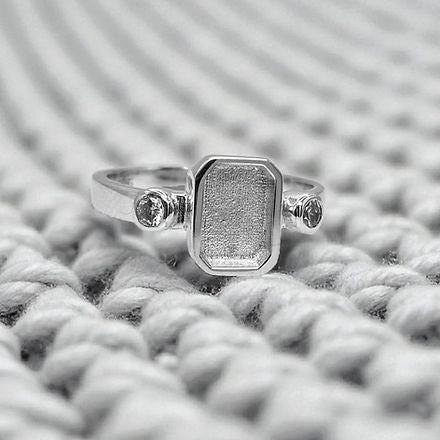 Emerald Double Gem CZ Ring