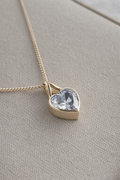 Secretly Set Heart 9K Pendant