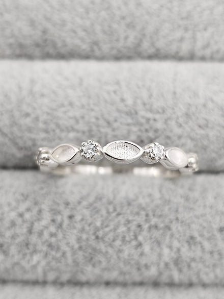 Half Marquise CZ Ring