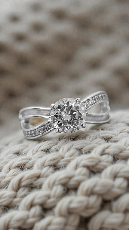 Infinity Solitaire Ring