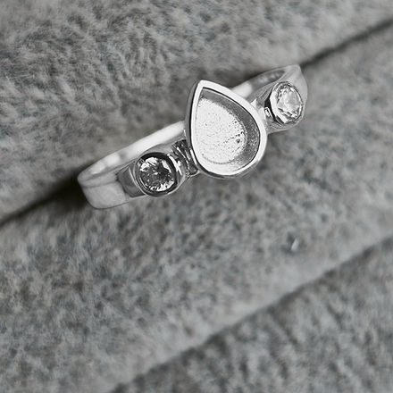 Pear Double Gem Ring
