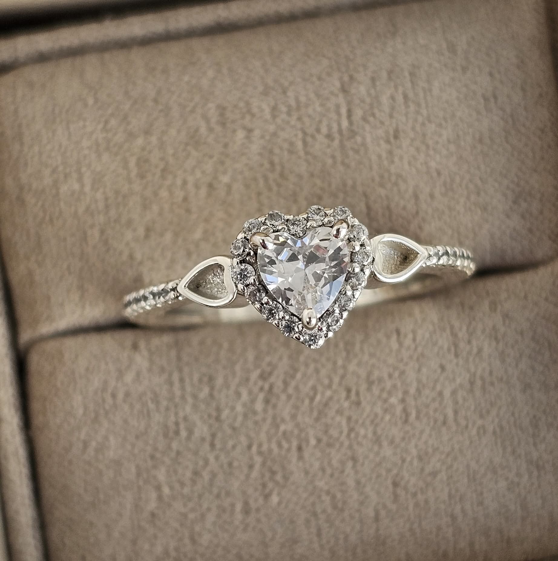 "Auraya" Heart CZ Ring