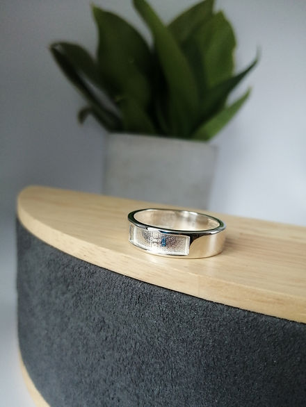 6mm Half Squared Ring