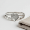Heart Double Split Ring