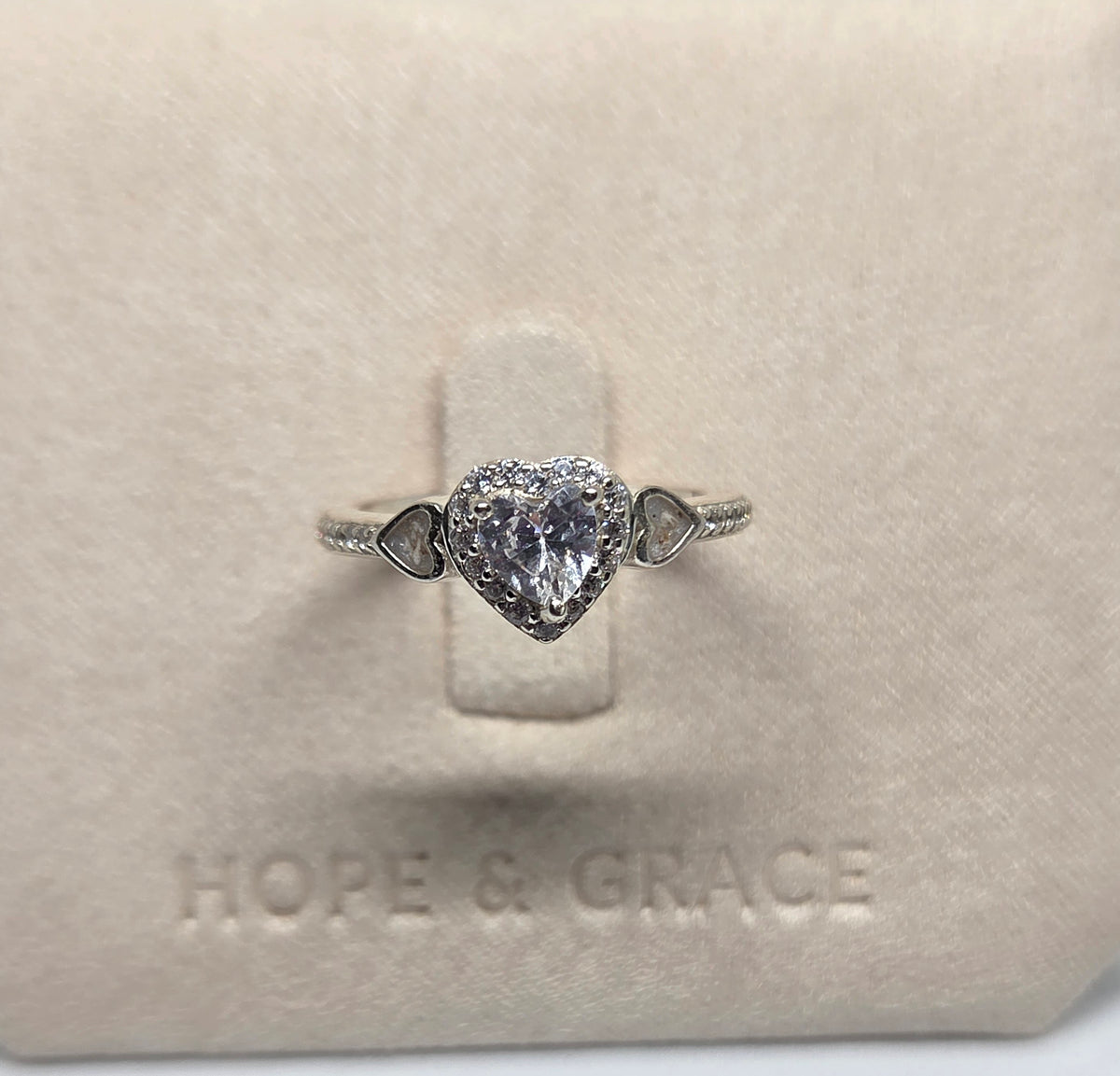 "Auraya" Heart CZ Ring