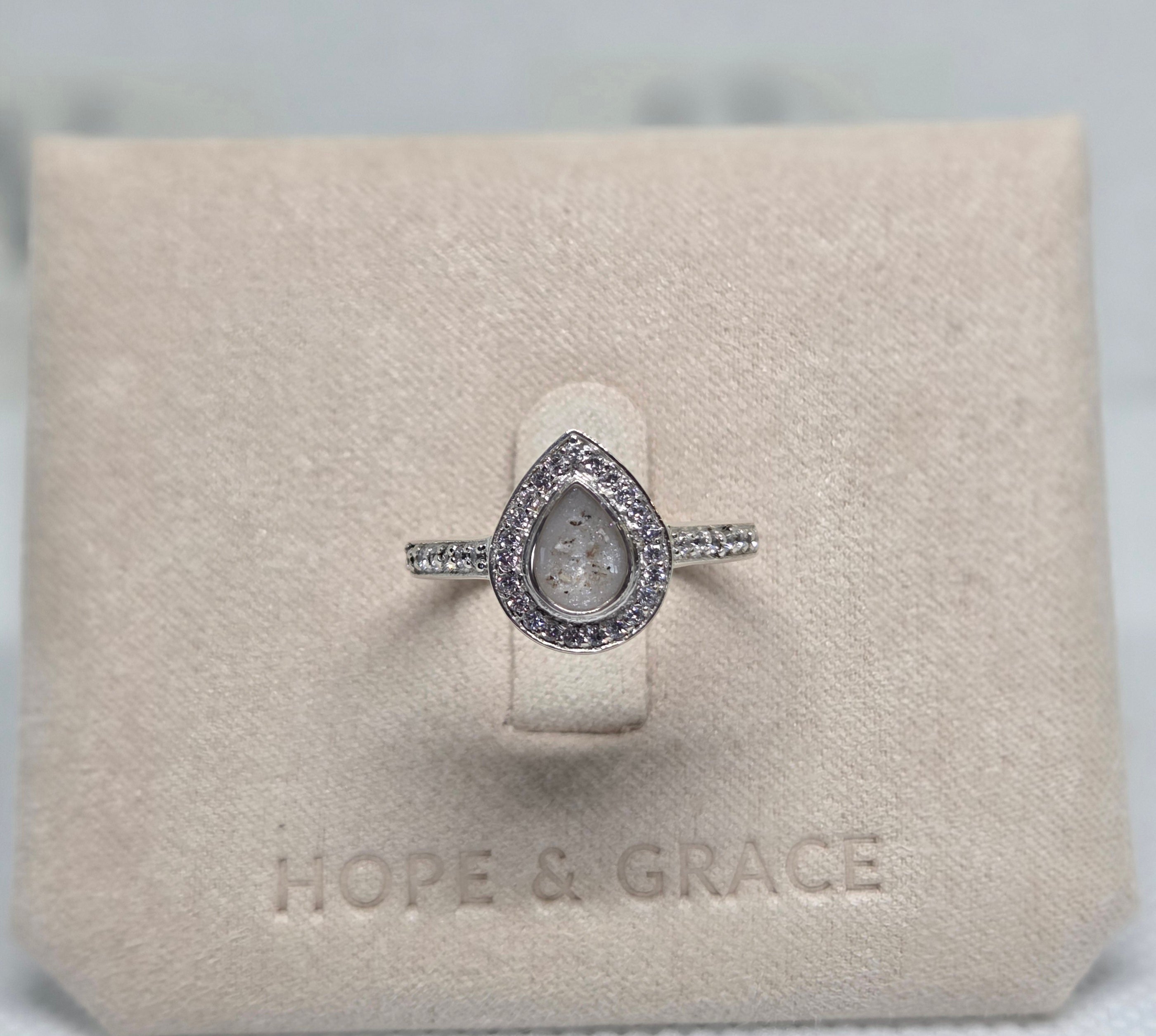Pear Pavè Ring