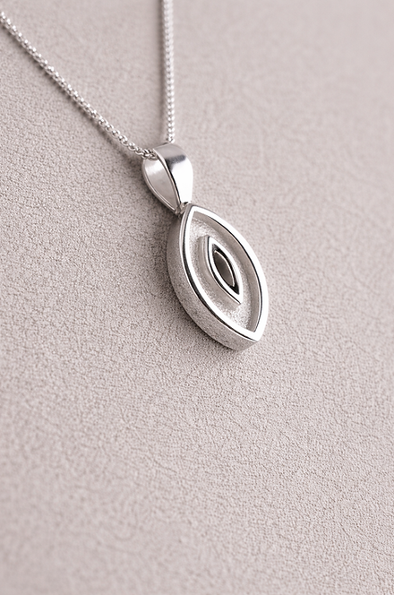 Secretly Set Marquise Pendant