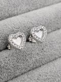 Heart CZ Studs
