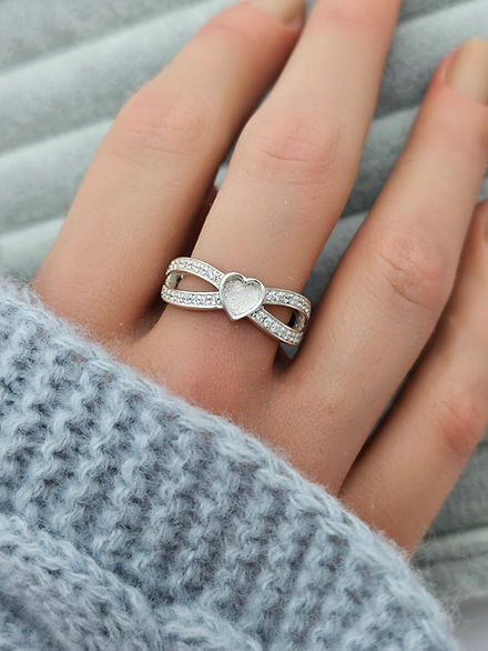 Heart Infinity Ring