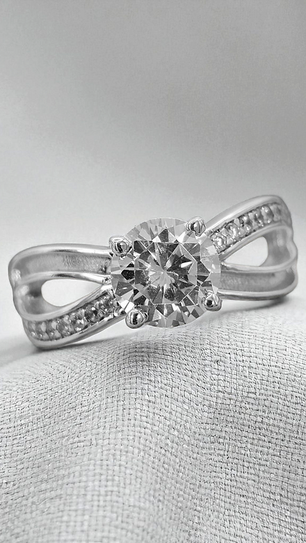 Infinity Solitaire Ring