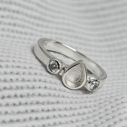 Pear Double Gem Ring