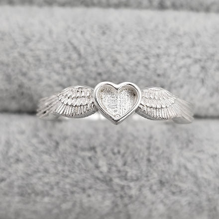 Heart Angel Wings Ring