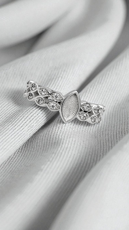 Double Band Marquise Ring