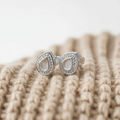 Pear CZ Studs