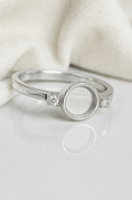Round Double CZ Ring