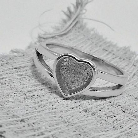 Heart Double Split Ring