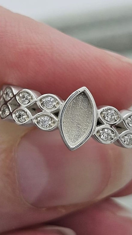 Double Band Marquise Ring
